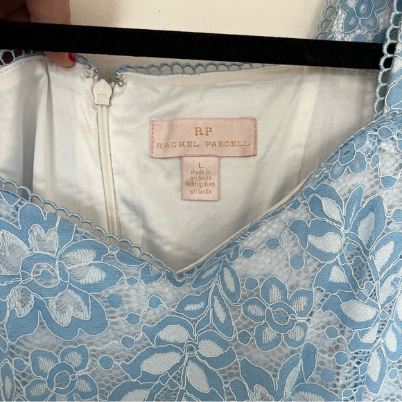 Rachel Parcell Blue Lace Midi Dress, Size L - Picture 4 of 8